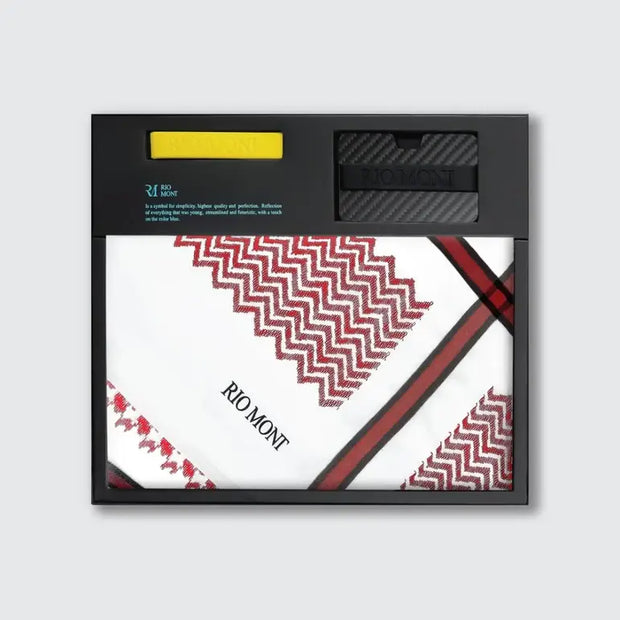 شماغ ريو مون ريد إنتينس مزود بمحفظة من ألياف الكربون